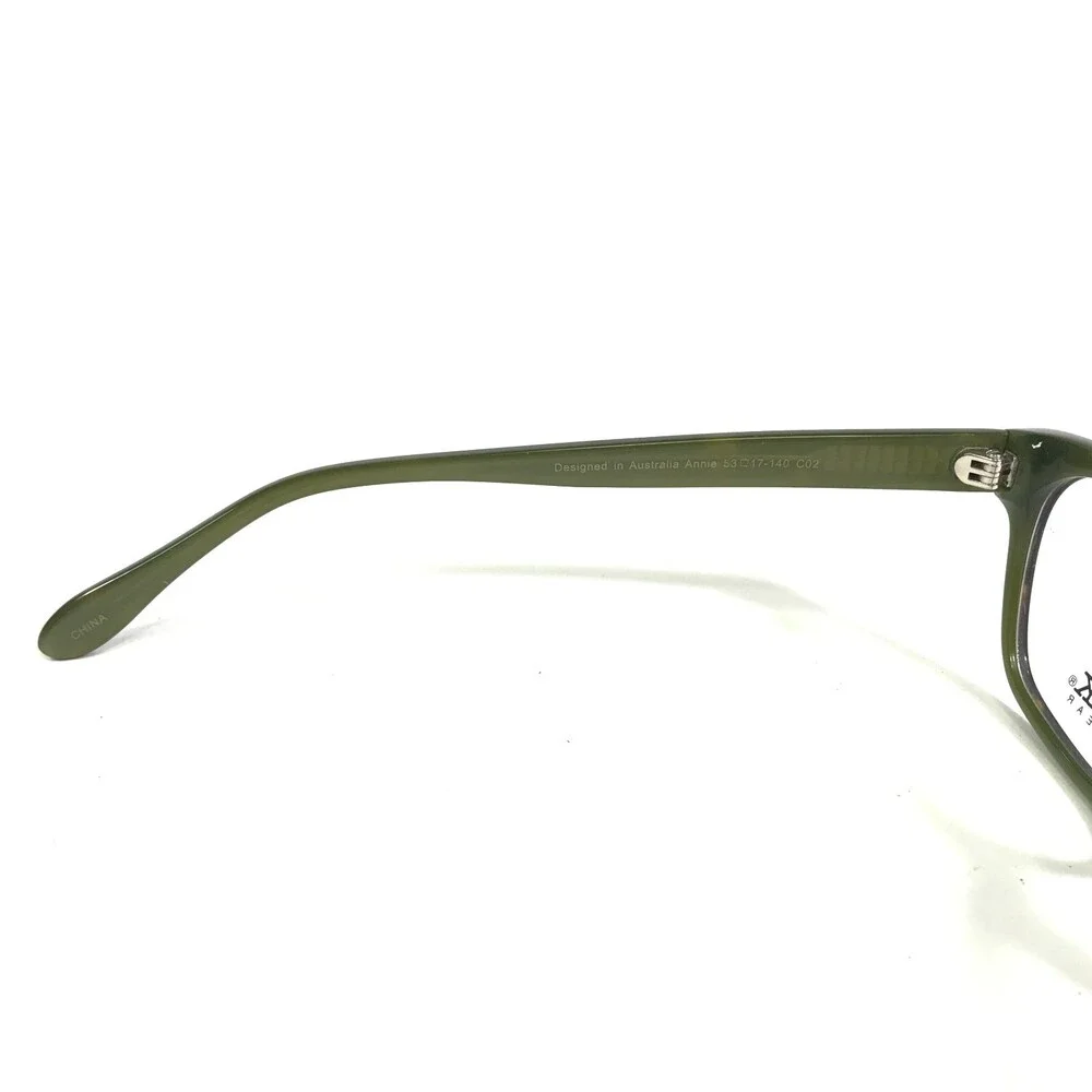 Iconik Eyeglasses Frames Annie C02 Green Tortoise Square Full Rim 53-17-140